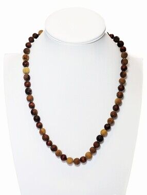American Eagle Wooden Beaded Necklace